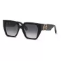 Philipp Plein naisten aurinkolasit SPP160-570700 musta asetaattikehys harmaat linssit 57 mm