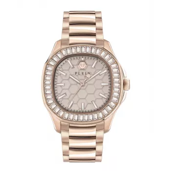 Philipp Plein naisten The Skeleton kvartsikello PWTAA0723 38 mm musta silikoni