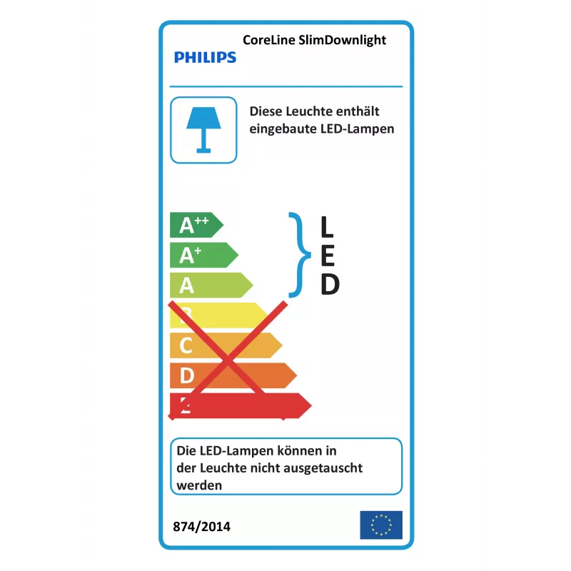 Philips CoreLine DN145B LED20S/840 LED ohut alaspäin suunnattu valaisin 2100lm 4000K DALI valkoinen