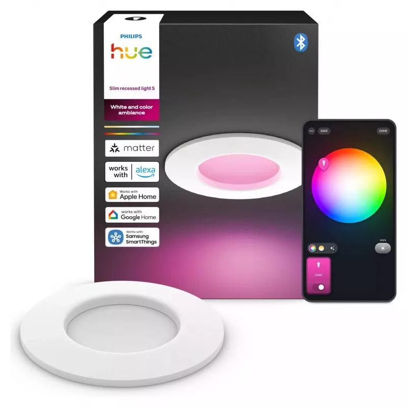 Philips Hue White & Color Ambiance Slim Recessed Light S EMEA valkoinen