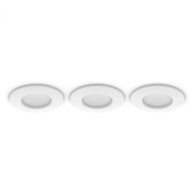 Philips Hue White & Color Ambiance Slim Recessed Light S x3 - valkoinen
