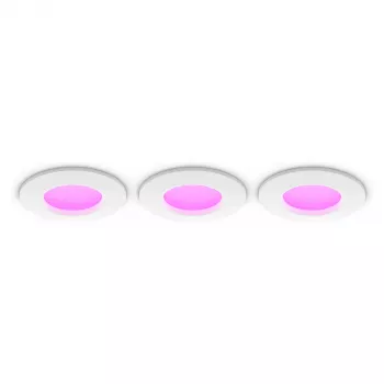 Philips Hue White & Color Ambiance Slim Recessed Light S x3 - valkoinen