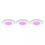 Philips Hue White & Color Ambiance Slim Recessed Light S x3 - valkoinen