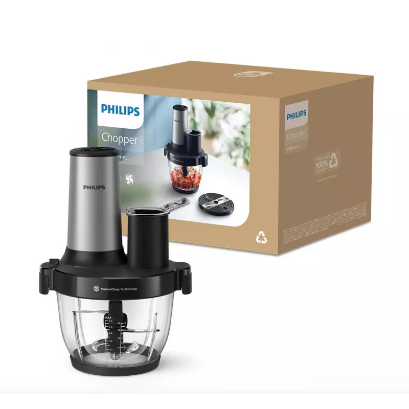 Philips Series 5000 yleiskone silppuri HR1504/00, 800 W, 2,1 l kulho, valkoinen