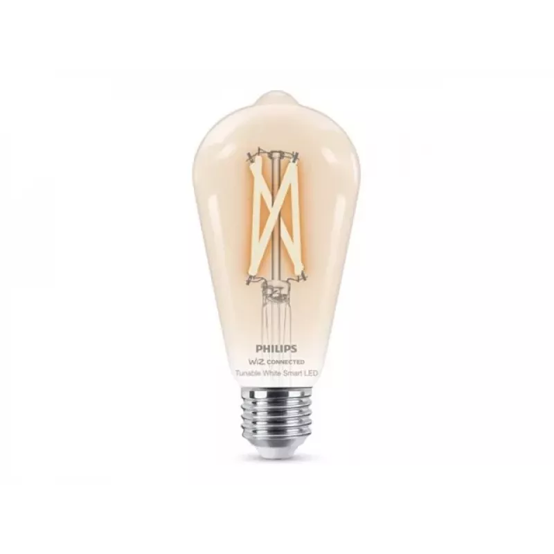 Philips Smart WFB 60W ST64 E27 927-65 CL 1PF/6 LED-lamppu säädettävällä valkoisella & Wi-Fi