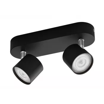 Philips Star Spot 2-Floodlight musta 1000lm LED katto-/seinävalaisin