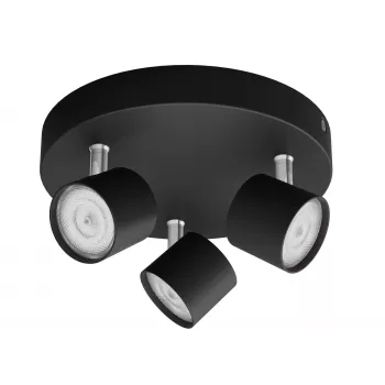 Philips Star Spot 3-virtapiirikattovalaisin, musta, 1500lm