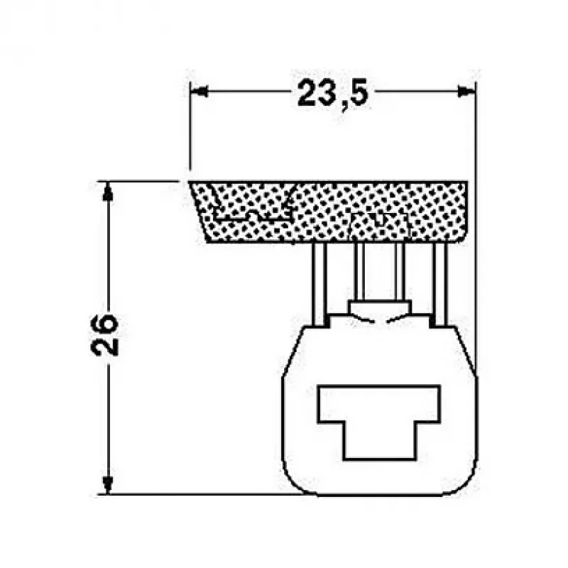 Phoenix 0421016 AKG 4 BU läpivientiliitin, sininen, ruuviliitäntä, 4 mm², 32 A, 800 V