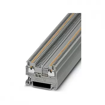 Phoenix 3208100 PT 1,5/S läpivientiliitin, Push-in, 1,5 mm², harmaa