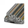 Phoenix 3213949 PTI 2,5-PE/L/L monikerroksinen riviliitin, Push-in, 3 kerrosta, 6 liitäntää, 2,5 mm², 400 V, 24 A, harmaa