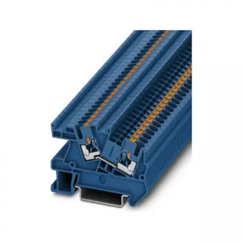 Phoenix 3213969 PTI 2,5 BU Push-in asennusliitin, sininen, 2,5 mm², 24 A, 500 V, DIN-kisko