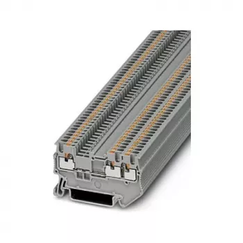 Phoenix Contact PT 1,5/S-TWIN Push-in kaksikerroksinen riviliitin, harmaa, 1,5 mm², 500 V, 17,5 A, DIN-kiskokiinnitys