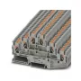 Phoenix Contact PT 2,5-3L 3-kerroksinen Push-in-riviliitin, 2,5 mm², 24 A, 500 V, harmaa