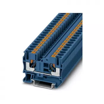 Phoenix Contact PT 6 BU Push-in läpivientiliitin, sininen, 6 mm², 41 A, 1000 V, DIN-kisko