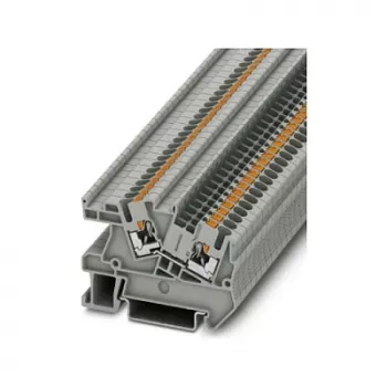 Phoenix Contact PTI 2.5 push-in-asennusliitin, 2-tasoinen, 2,5 mm², 500 V, 24 A, DIN-kisko, harmaa