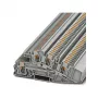 Phoenix Contact PTI 4-L/L 3-tasoinen riviliitin, Push-in, 4 mm², 400 V, 32 A, harmaa