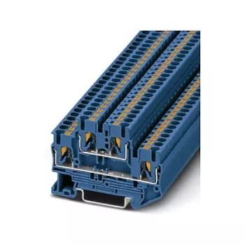 Phoenix 3210570 PTTB 2,5 BU kaksikerroksinen riviliitin Push-in-tekniikalla