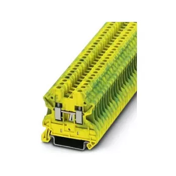 Phoenix Contact UT 2,5-PE suojamaaliitin - vihreä-keltainen, ruuviliitäntä, 2,5 mm², DIN-kiskoasennus