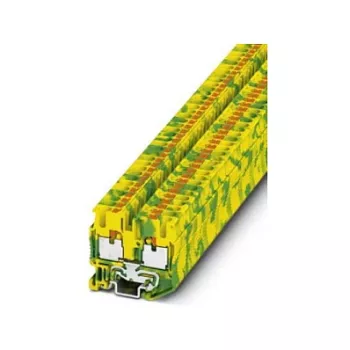 Phoenix MPT 2,5-PE Mini suojamaaliitin, Push-in, 2,5 mm², vihreä-keltainen