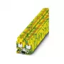 Phoenix MPT 2,5-PE Mini suojamaaliitin, Push-in, 2,5 mm², vihreä-keltainen