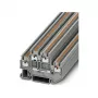Phoenix PTTB 1,5/S kaksitasoinen riviliitin, Push-in, 1,5 mm², harmaa