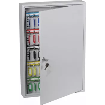 Phoenix Safe KC0603K avainkaappi (harmaa) – 100 koukkua, seinäasennus, 550 x 380 x 80 mm