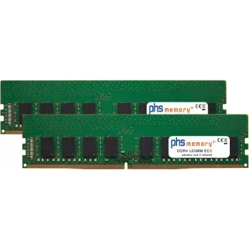 PHS-memory 64GB (2x32GB) Kit DDR4 ECC UDIMM 2400MHz PC4-19200E RAM QNAP TVS-682:lle SP570504