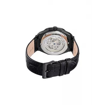 Pierre Cardin miesten analoginen kvartsikello CF.1002.LB.1 42 mm musta kellotaulu nahkaranneke