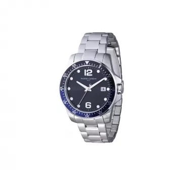 Pierre Cardin miesten analoginen kvartsikello CNI.0030 40 mm musta kellotaulu nahkaranneke