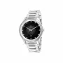 Pierre Cardin miesten kvartsi analoginen kello CCP.5024 - 45 mm ruostumaton teräskotelo, musta kellotaulu, musta nahkaranneke