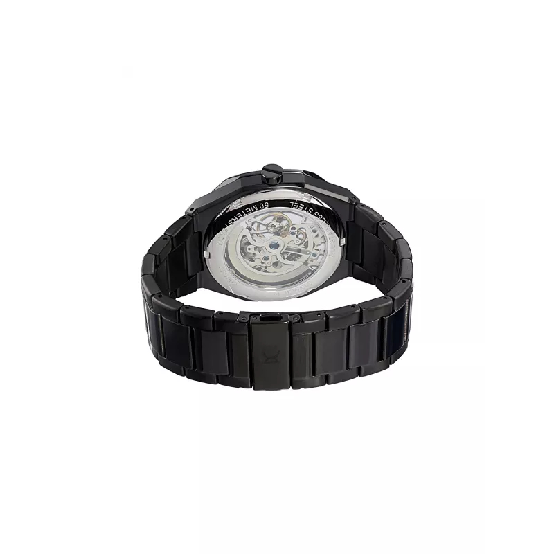 Pierre Cardin miesten kvartsianalogikello CF.1002.MB 42 mm musta ruostumaton teräs Milanese mesh