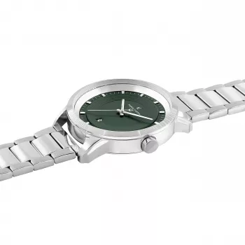 Pierre Cardin miesten kello CCP.5028 (45 mm) ruostumaton teräskotelo musta kellotaulu nahkaranneke