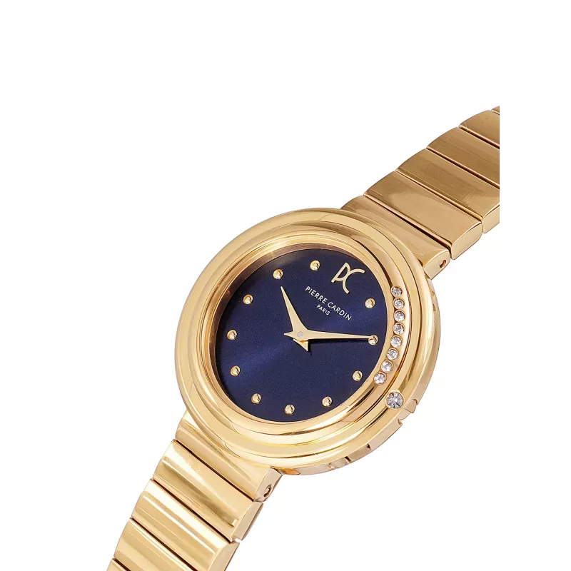 Pierre Cardin naisten analoginen kvartsikello CF.1010.MG hopeinen teräksinen verkkoranneke 32mm
