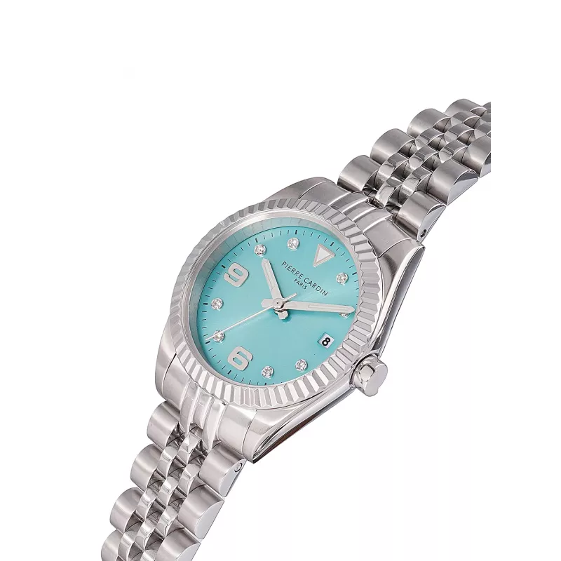 Pierre Cardin naisten kello CF.1012.MS.1 analoginen kvartsi 28mm hopea ruostumaton teräs