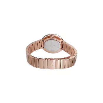 Pierre Cardin naisten kvartsianalogikello CF.1010.MR 32 mm hopeinen kellotaulu musta nahkaranneke
