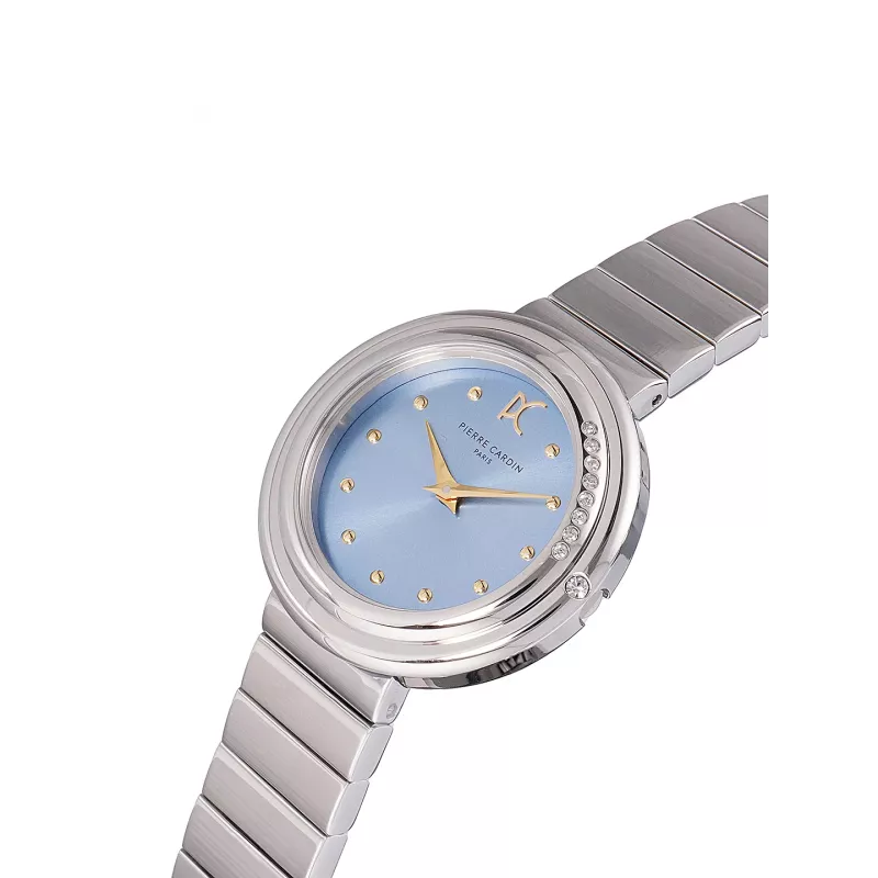 Pierre Cardin naisten kvartsirannekello analoginen CF.1010.MS 32 mm hopea ruostumaton teräs mesh