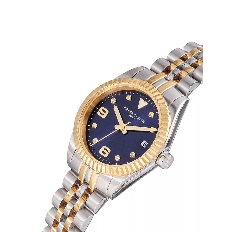 Pierre Cardin naisten kvartsi-analogikello CF.1012.MU.3 - 28 mm hopea ruostumaton teräs mesh