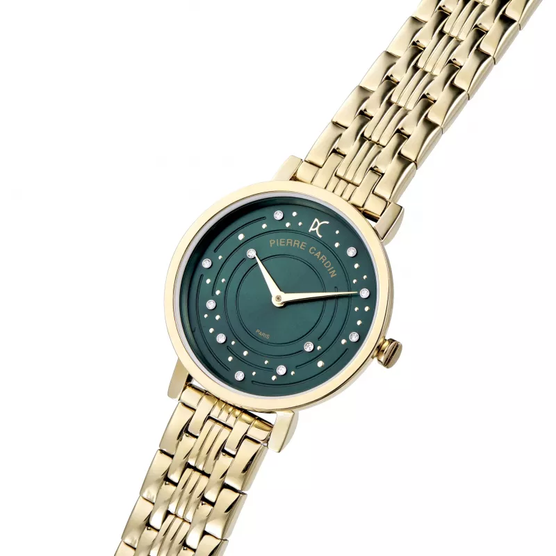 Pierre Cardin naisten kvartsikello CCM.0552 hopea ruostumaton teräs mesh 32 mm