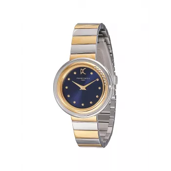 Pierre Cardin naisten kello CF.1010.MU 32 mm kvartsi analoginen hopeinen kellotaulu ruskea nahkaranneke