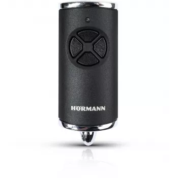 Pilot Hormann HSE 4 868MHz BiSecure käsilähetin (musta, matt, kromatut painikkeet)