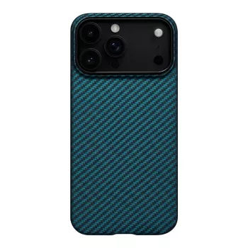 PITAKA Ultra-Slim MagSafe kuori iPhone 17 Pro musta/sininen Twill