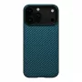 PITAKA Ultra-Slim MagSafe kuori iPhone 17 Pro musta/sininen Twill