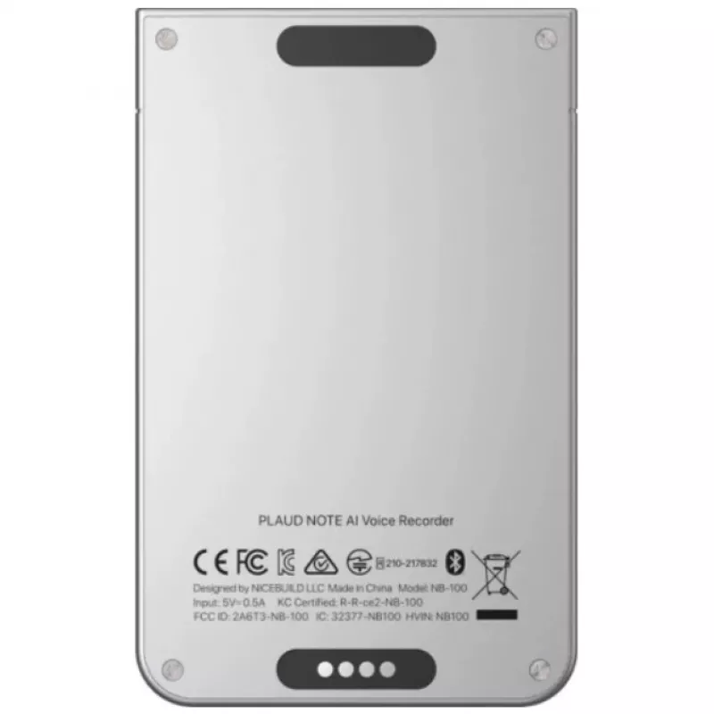 PLAUD NOTE tekoälyäänitallennin, 64GB, hopea