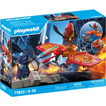 Playmobil 71833 Heroes: sankaridrooni pahaa ninjaa vastaan