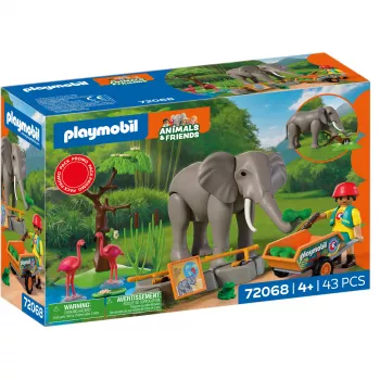 PLAYMOBIL 72068 norsu ja eläintenhoitaja