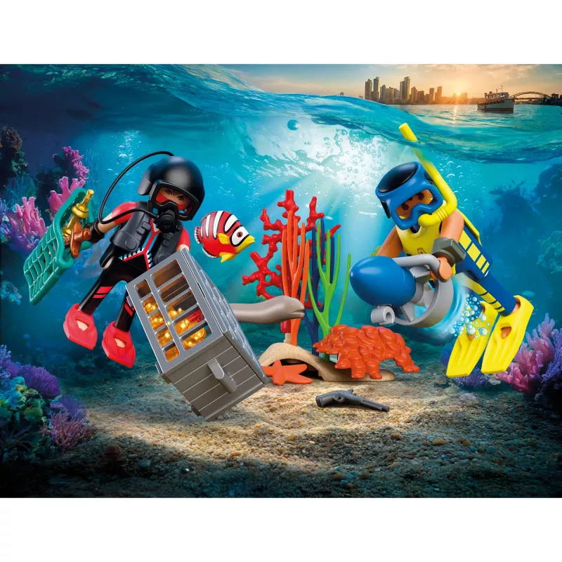 PLAYMOBIL 72078 City Action poliisisukeltaja ja aarre