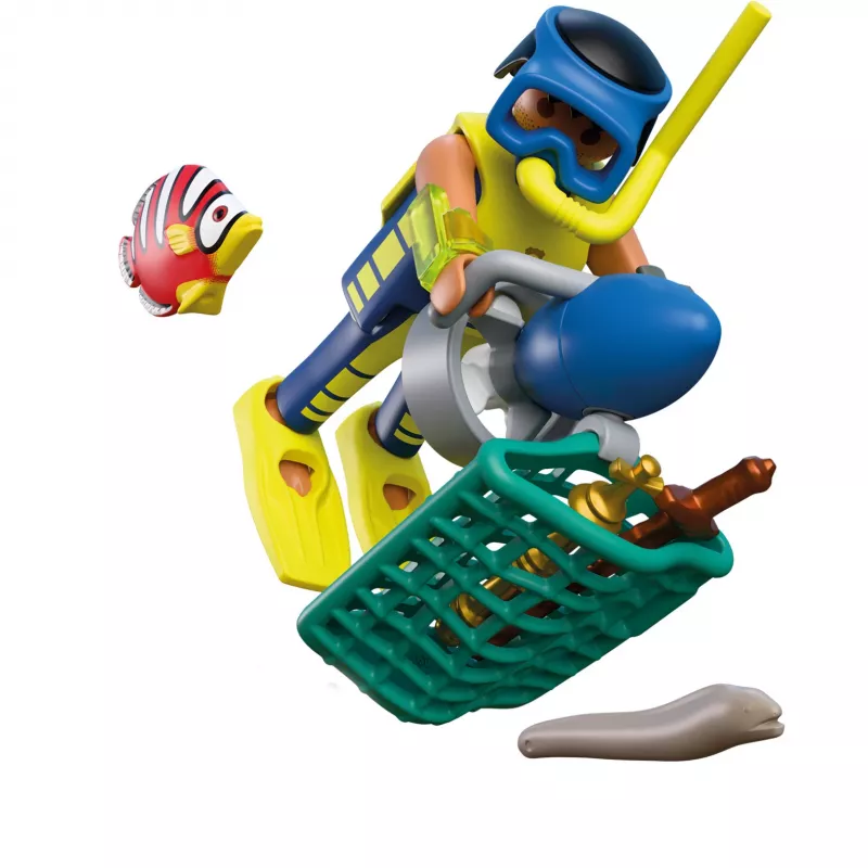 PLAYMOBIL 72078 City Action poliisisukeltaja ja aarre