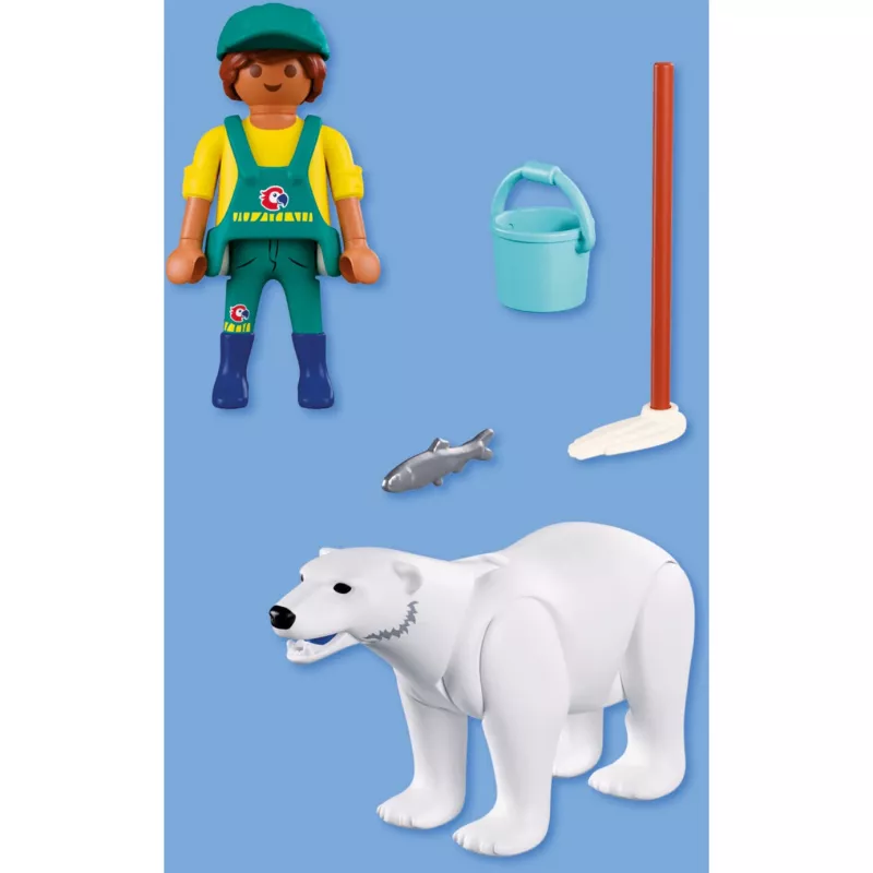 Playmobil 72090 Animals & Friends Zoo: jääkarhu ja eläintenhoitaja
