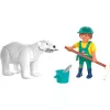 Playmobil 72090 Animals & Friends Zoo: jääkarhu ja eläintenhoitaja
