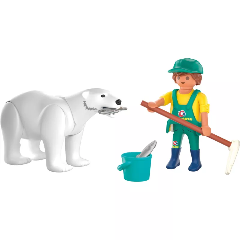Playmobil 72090 Animals & Friends Zoo: jääkarhu ja eläintenhoitaja